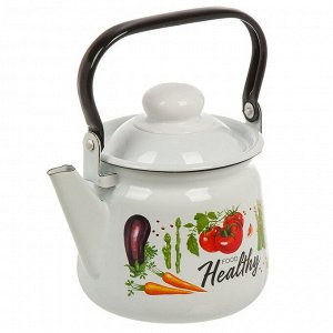Чайник сталь, эмалированное покрытие, 1.5 л, Appetite, Veggies, 01-2708/4М