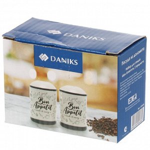 Набор для специй доломит, 6.5 см, 2 шт, 4.5х4.5х6.5 см, Daniks, Бон Аппетит
