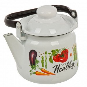Чайник сталь, эмалированное покрытие, 1.5 л, Appetite, Veggies, 01-2708/4М