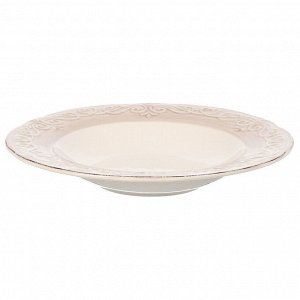 Тарелка суповая, керамика, 22 см, круглая, Антика, Daniks, HMN230212B-SO/P
