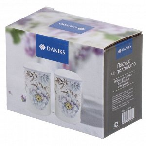 Набор для специй доломит, 8 см, 2 шт, 5.6х5.6х8 см, Daniks, Флорина