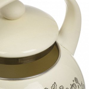 Чайник сталь, эмалированное покрытие, 2.2 л, со свистком, Daniks, Bon Appetit, индукция