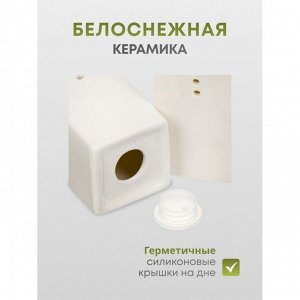 Набор для специй керамика, бамбук, 3 шт, на подставке, Y6-6461/Y4-9192
