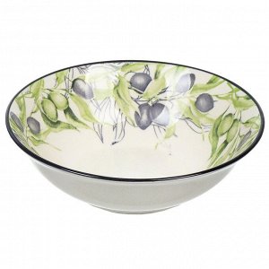 Тарелка суповая, фарфор, 18 см, круглая, Оливки, МФК, MFK07998/MFK20503