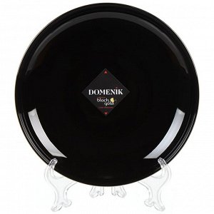 Тарелка суповая, фарфор, 19 см, круглая, Black Gold, Domenik, DM3012-1