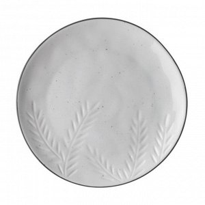 Тарелка десертная, керамика, 21 см, круглая, Foliage, Billibarri, 500-296