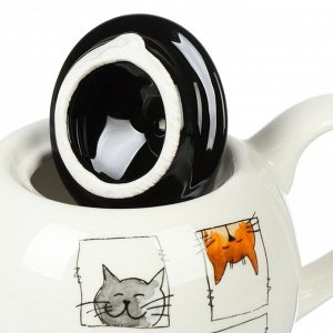 Чайник заварочный доломит, 0.95 л, Daniks, Cats