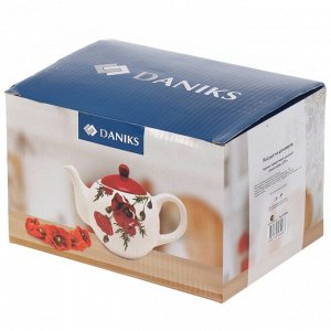 Чайник заварочный доломит, 0.95 л, Daniks, Алый мак