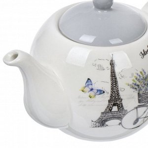 Чайник заварочный доломит, 0.95 л, Daniks, Прованс, серый