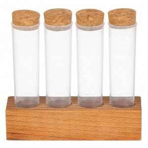 Набор емкостей пластик, 4 шт, для хранения специй, с подставкой, Sugar&Spice, Rosemary, SE105012996