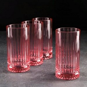 Стакан 450 мл, стекло, Pasabahce, Elysia Энжой, розовый, 520015SLBP
