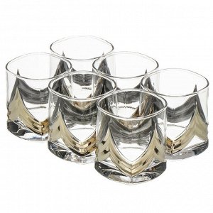 Стакан для виски 330 мл, стекло, 6 шт, Glasstar, Триумф, N_620_4