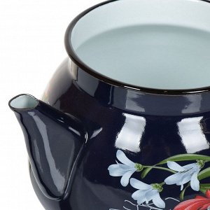 Чайник сталь, эмалированное покрытие, 3 л, ручка консольная, Керченский металлургический завод, в ассортименте, 42715-123/6-У4