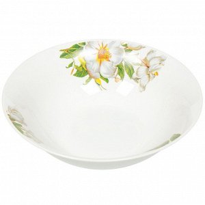 Салатник керамика, круглый, 20х5.5 см, 0.9 л, Шиповник, Daniks, 7435