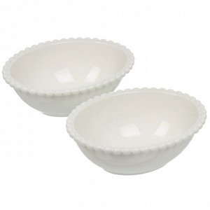 Салатник фарфор, овальный, 2 шт, 14х5.5 см, подарочная упаковка, Pearl, Lefard, 761-111