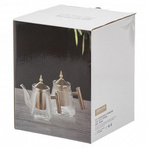 Чайник заварочный стекло, 0.95 л, с ситечком, B050182
