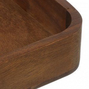 Поднос акация, 45х30х4.5 см, прямоугольный, с ручками, ST28645A