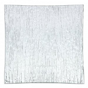 Блюдо стекло, квадратное, 20х20 см, Лед полосы, Y4-8742