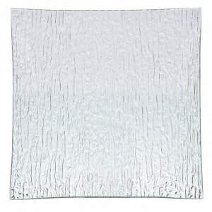 Блюдо стекло, квадратное, 25х25 см, Лед полосы, Y4-8743