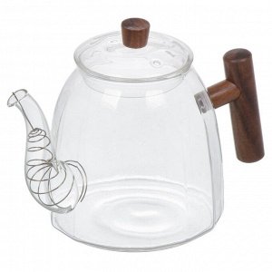 Чайник заварочный стекло, 1.1 л, с ситечком, B050184
