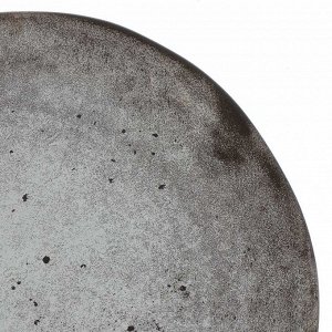 Тарелка обеденная, керамика, 26 см, круглая, Stone Dark, Fioretta, TDP574/DMD041