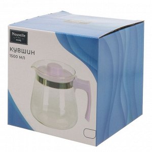 Чайник заварочный стекло, 1.5 л, кувшин, 5261018