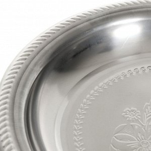 Поднос нержавеющая сталь, 33.5 см, круглый, Y4-4951