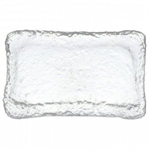 Блюдо стекло, прямоугольное, 23.5х15 см, Лед, Y4-8757