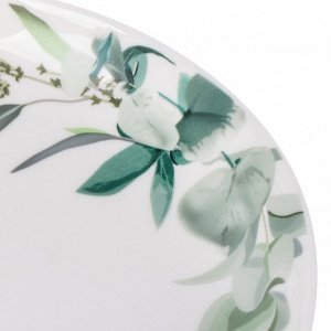 Блюдо стеклокерамика, овальное, 24х33 см, Эвкалипт, Daniks, LPKYP130/K2301