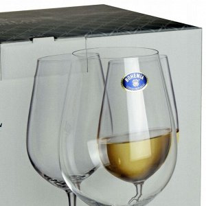 Бокал для вина, 400 мл, стекло, 6 шт, Bohemia, Columba, 91L/1SG80/0/00000/400-662