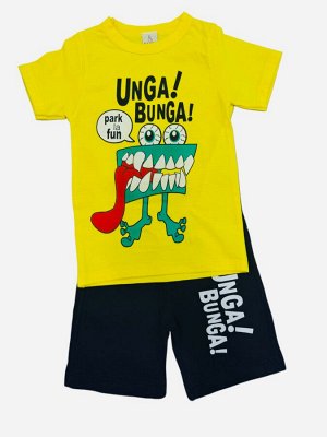 Летний детский трикотажный костюм 'Unga Bunga'