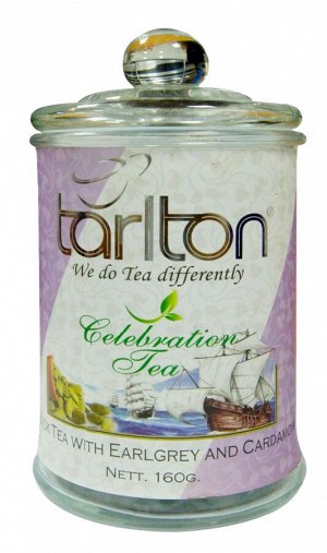 Чай ТАРЛТОН стекло ПРАЗДНИЧНЫЙ черный (кардамон,шафран,бергамот)
