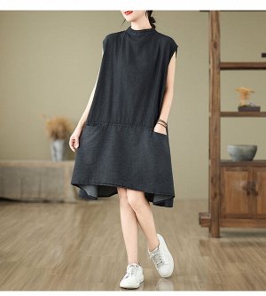 Платье из тонкой джинсы