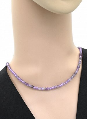 Бусы из аметиста шарик гр.4мм, 46см
