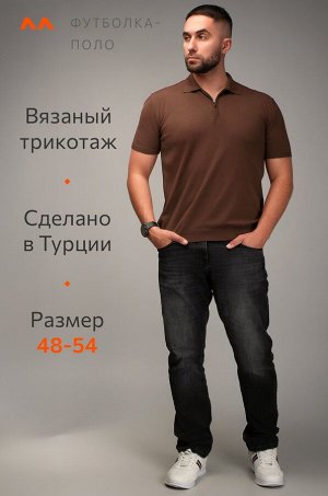 Мужская футболка-поло из вязаного трикотажа Happyfox