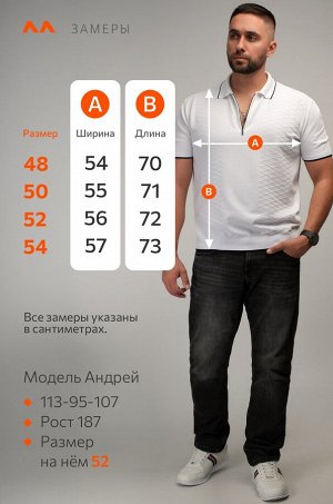 Мужская футболка-поло из вязаного трикотажа Happyfox