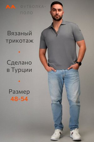 Мужская футболка-поло из вязаного трикотажа Happyfox