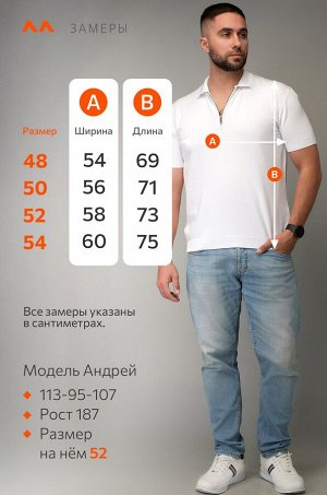 Мужская футболка-поло из вязаного трикотажа Happyfox