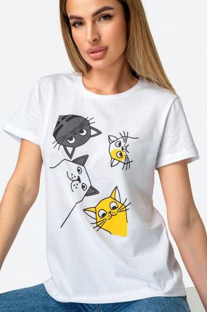 Женская хлопковая футболка Happyfox