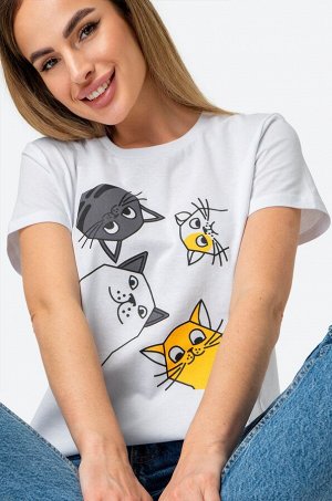 Женская хлопковая футболка Happyfox