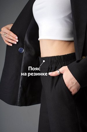 Женский льняной костюм с брюками Happyfox