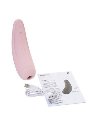 Вакуумный клиторальный стимулятор Satisfyer Curvy 2+ розовый