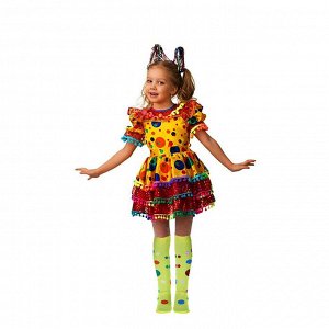 Карнавальный костюм «Хлопушка», сатин, размер 32, рост 122 см