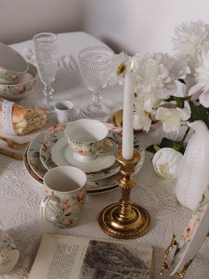 Тарелка WY Pink O'hara, d=27 см, фарфор, зелёная