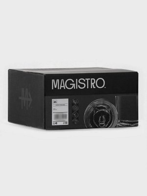 Стаканы для виски Magistro «Альфа», 310 мл, 8.7x9.2 см, набор 4 шт., стекло, прозрачные