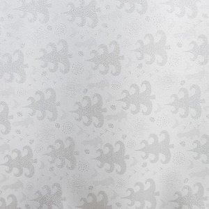 Скатерть Доляна «Серебряные ёлочки» цвет белый, 150?180 см, 115 ± 10 г/м?, 100% п/э