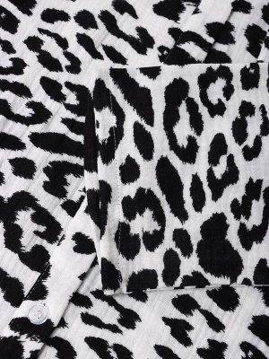 Комплект домашний женский (рубашка, брюки) KAFTAN «Муслин: leopard» размер