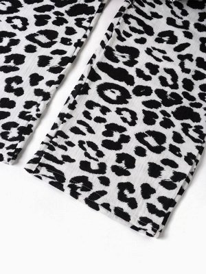 Комплект домашний женский (рубашка, брюки) KAFTAN «Муслин: leopard» размер