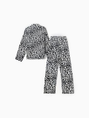 Комплект домашний женский (рубашка, брюки) KAFTAN «Муслин: leopard» размер