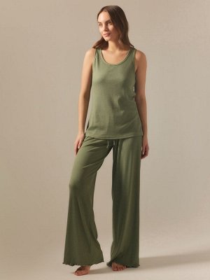 Майка женская домашняя SL HOME, оливковый